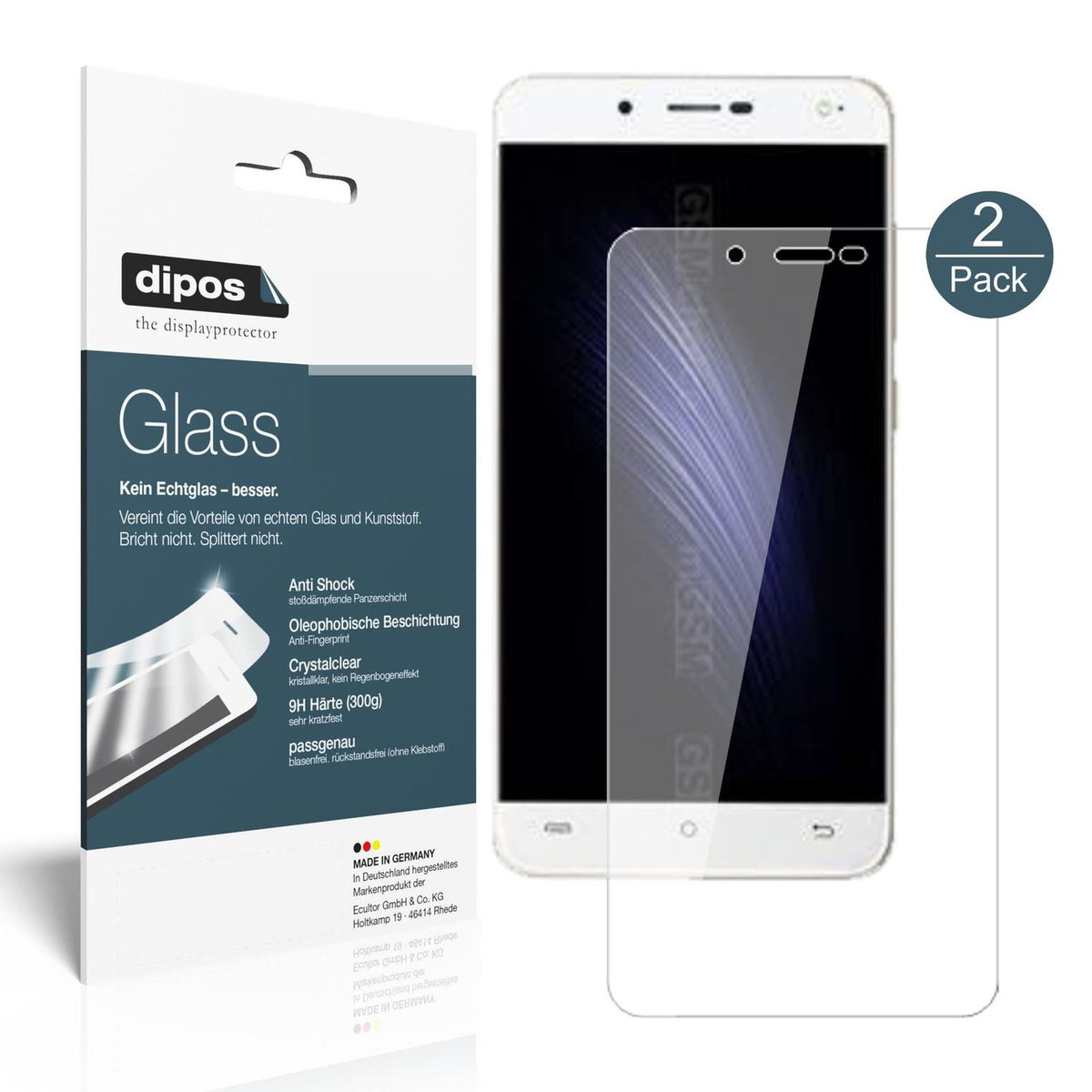 Perfekte Passform und ultimative Qualität: Unser 9H Panzerglas bietet Schutz für Cubot-Rainbow 2