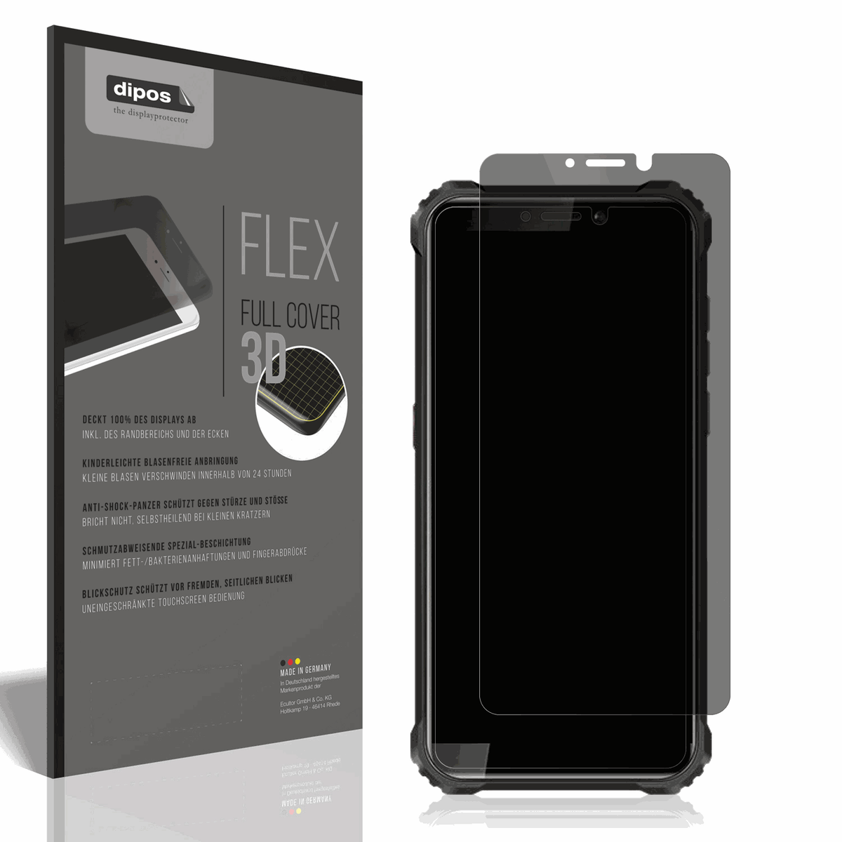 Full Cover Privacy Blickschutzfolie für Oukitel WP5