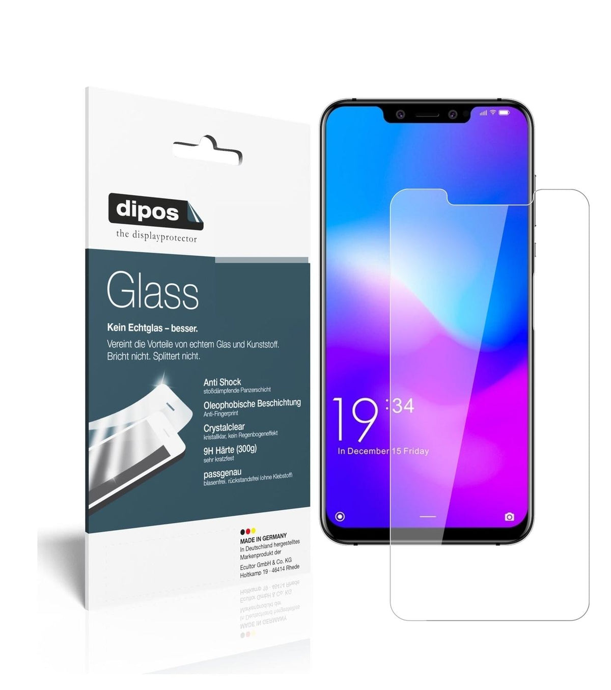 1x 9H Schutzfolie für Elephone A5 Panzerfolie