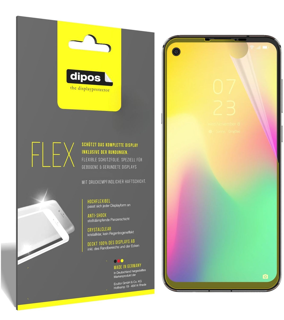 2x 3D Full Cover Schutzfolie für Hisense Infinity U30