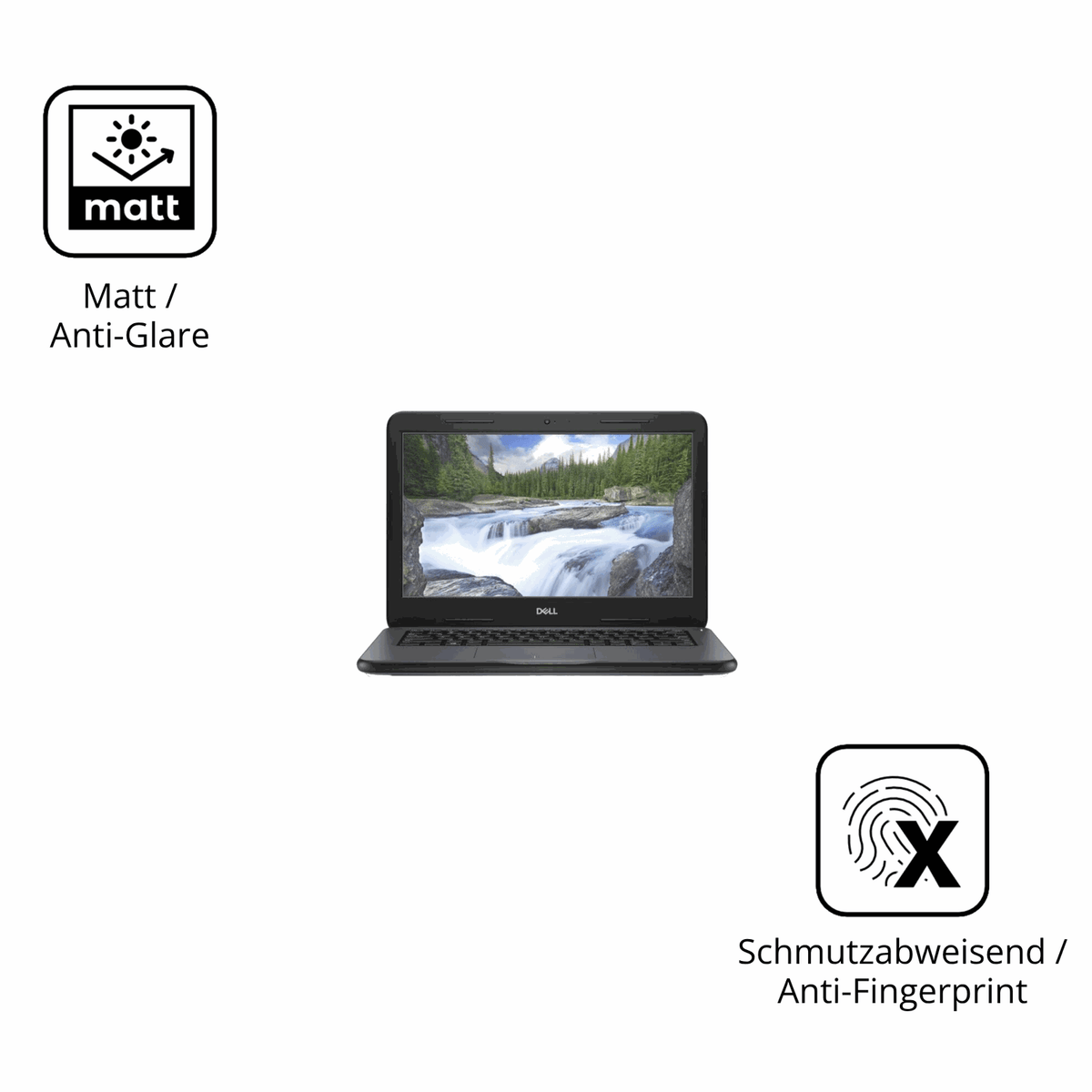 Dünne und entspiegelnde Folie passend zugeschnitten für Dell Latitude 3310