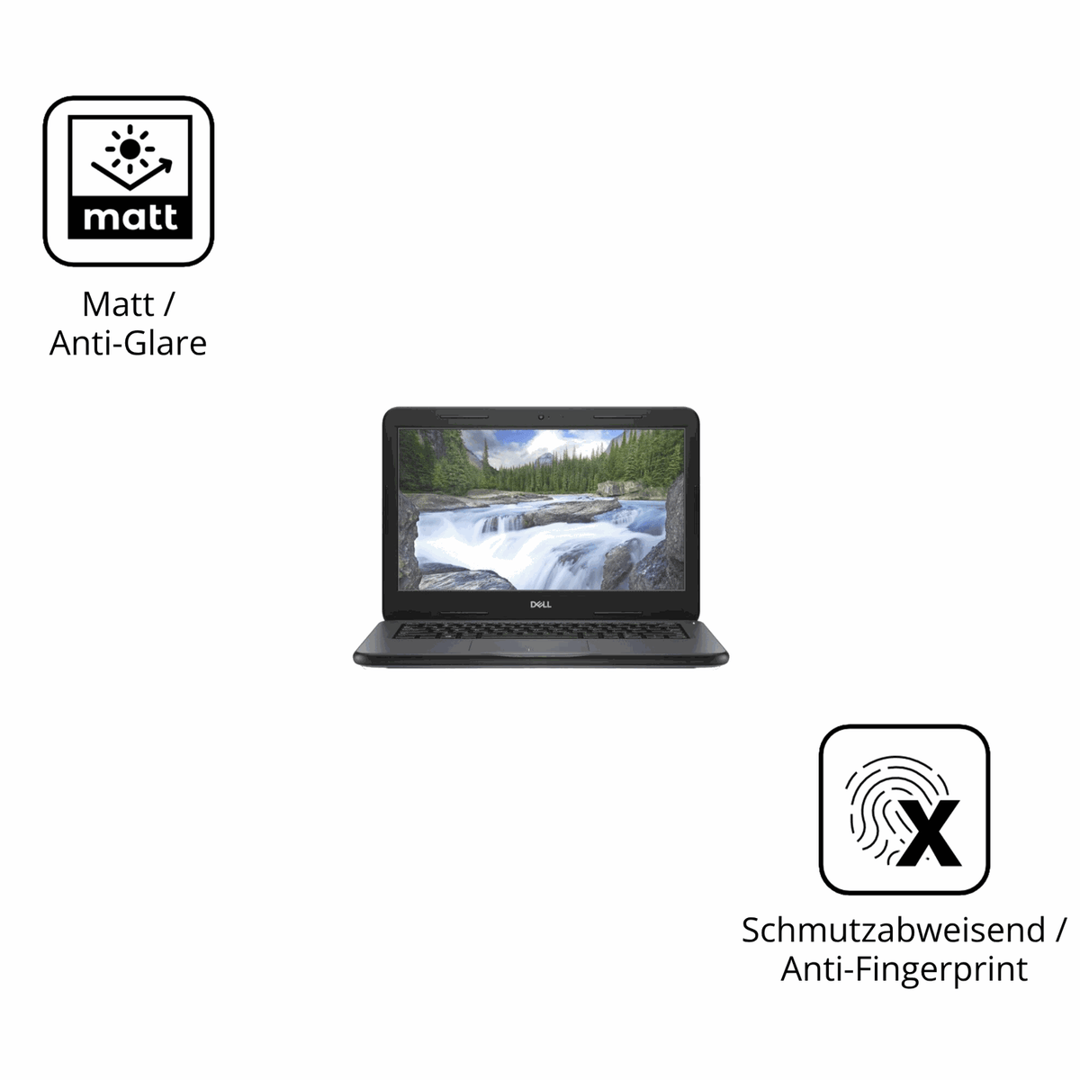 9H Hartbeschichtete, flexible Folie passend zugeschnitten für Dell Latitude 3310
