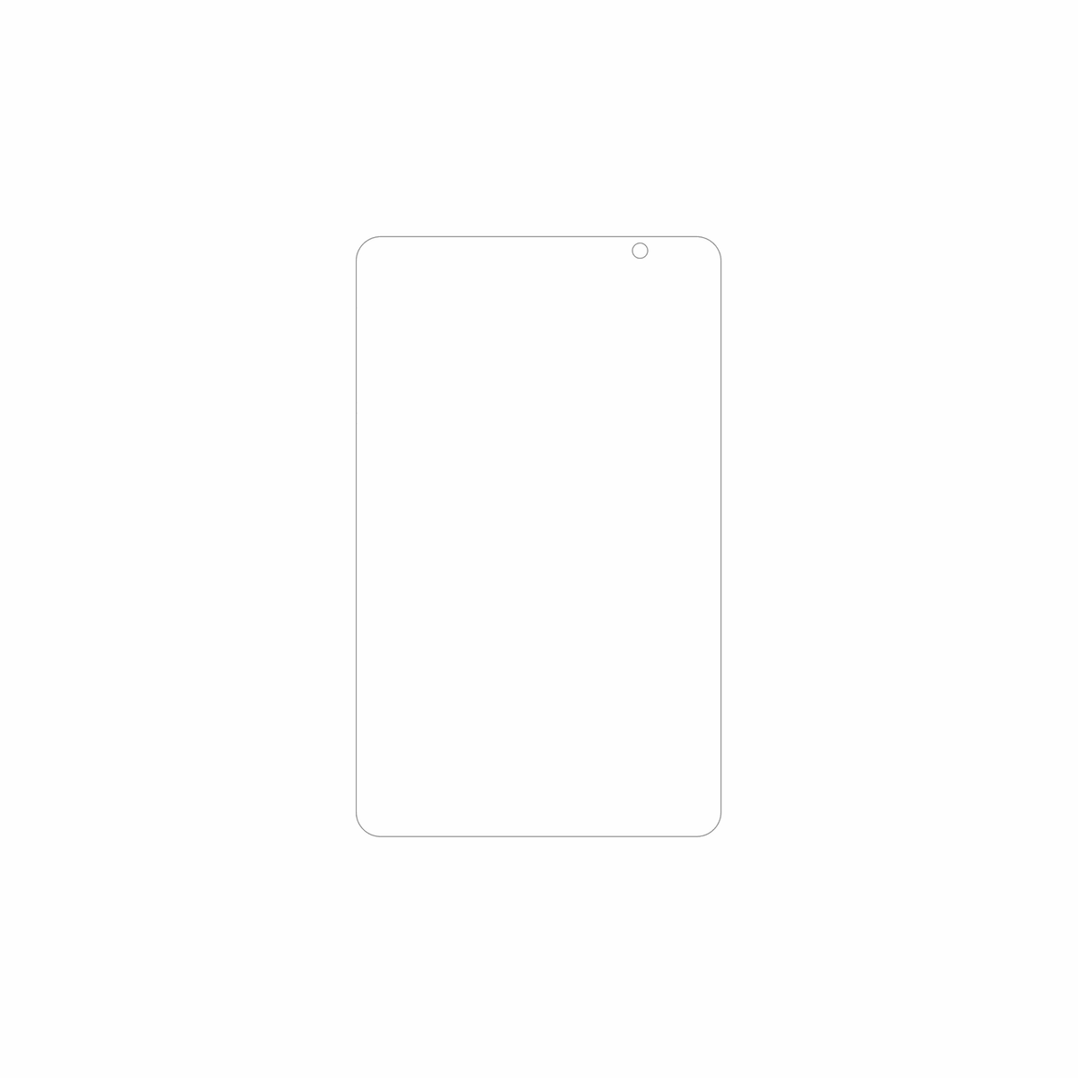 dipos Displayschutz für Digma G8, mattierte Oberfläche, geringe Dicke und perfekte Passform