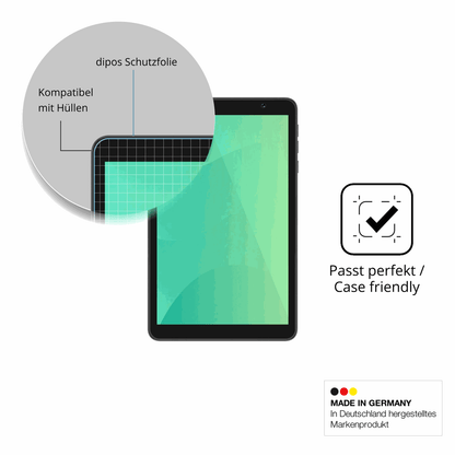 Schutzfolie mit optimaler Passform, zur Verwendung mit Hüllen geeignet