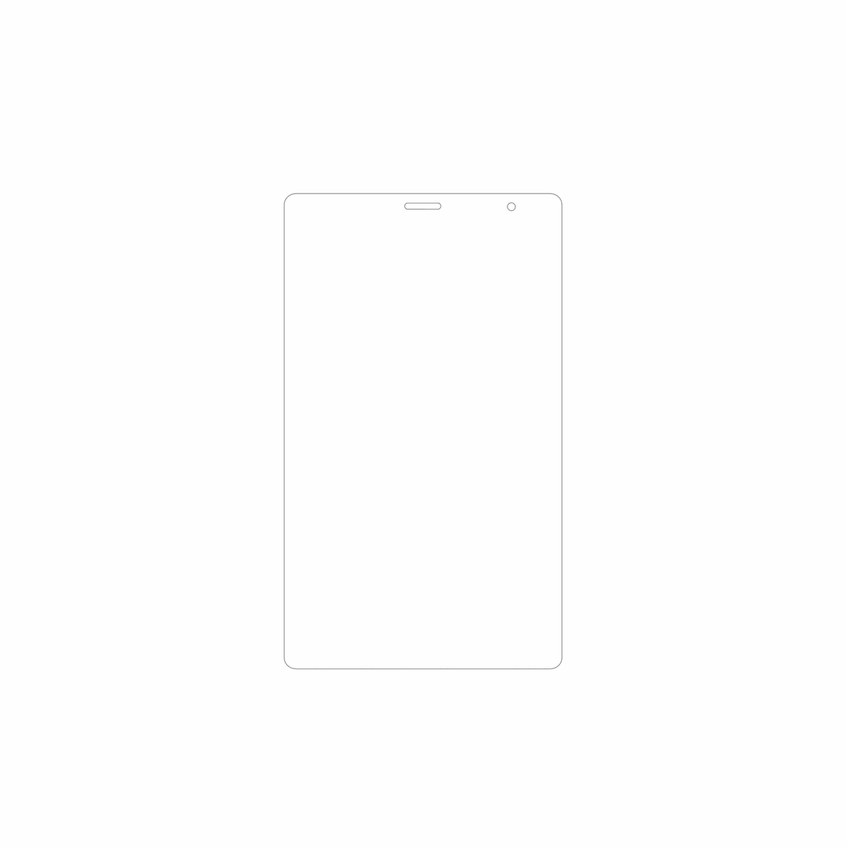 dipos Displayschutz für Digma Optima 8306C 4G, mattierte Oberfläche, geringe Dicke und perfekte Passform