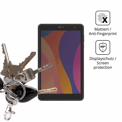 dipos Displayschutz für Digma Optima 8430E 4G, mattierte Oberfläche, Blickschutzfilter und perfekter Passform