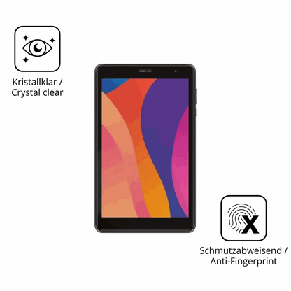 Flexible TPU-Folie passend zugeschnitten für Digma Optima 8306C 4G, vollständige Abdeckung