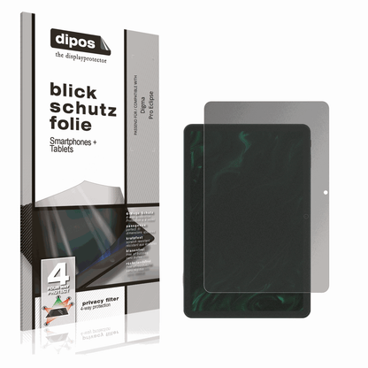 Blickschutzfolie von dipos passend für Digma Pro Eclipse, präziser Zuschnitt und blasenfrei montiert