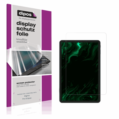 Klare Displayschutzfolie von dipos passend für Digma Pro Eclipse, präziser Zuschnitt und blasenfrei montiert