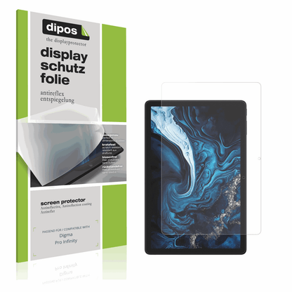 Matte Displayschutzfolie von dipos passend für Digma Pro Infinity, präziser Zuschnitt und blasenfrei montiert