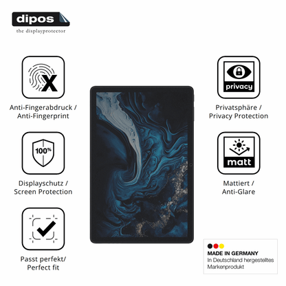Privatsphäre-Schutz durch Sichtschutz-Folie passend zugeschnitten für Digma Pro Hit 104