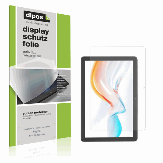Matte Displayschutzfolie von dipos passend für Digma Pro Spectrum, präziser Zuschnitt und blasenfrei montiert
