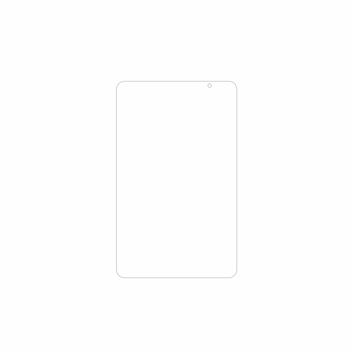 dipos Displayschutz für Digma Q8, mattierte Oberfläche, geringe Dicke und perfekte Passform