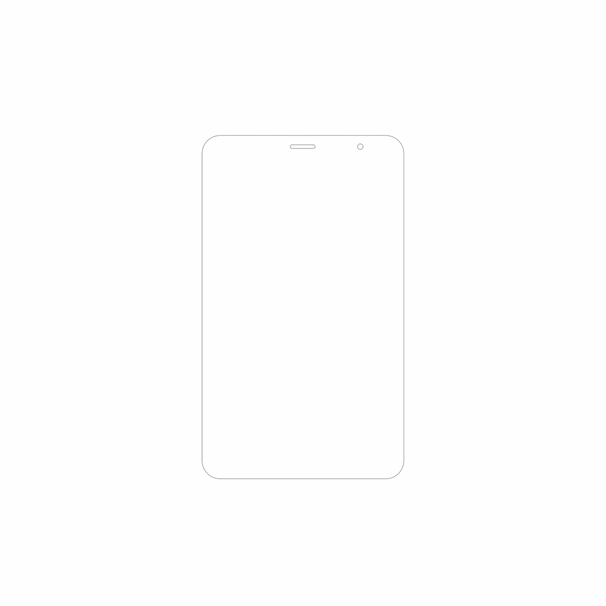 dipos Displayschutz für Digma R8, mattierte Oberfläche, geringe Dicke und perfekte Passform