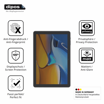 Privatsphäre-Schutz durch Sichtschutz-Folie passend zugeschnitten für Digma Z10