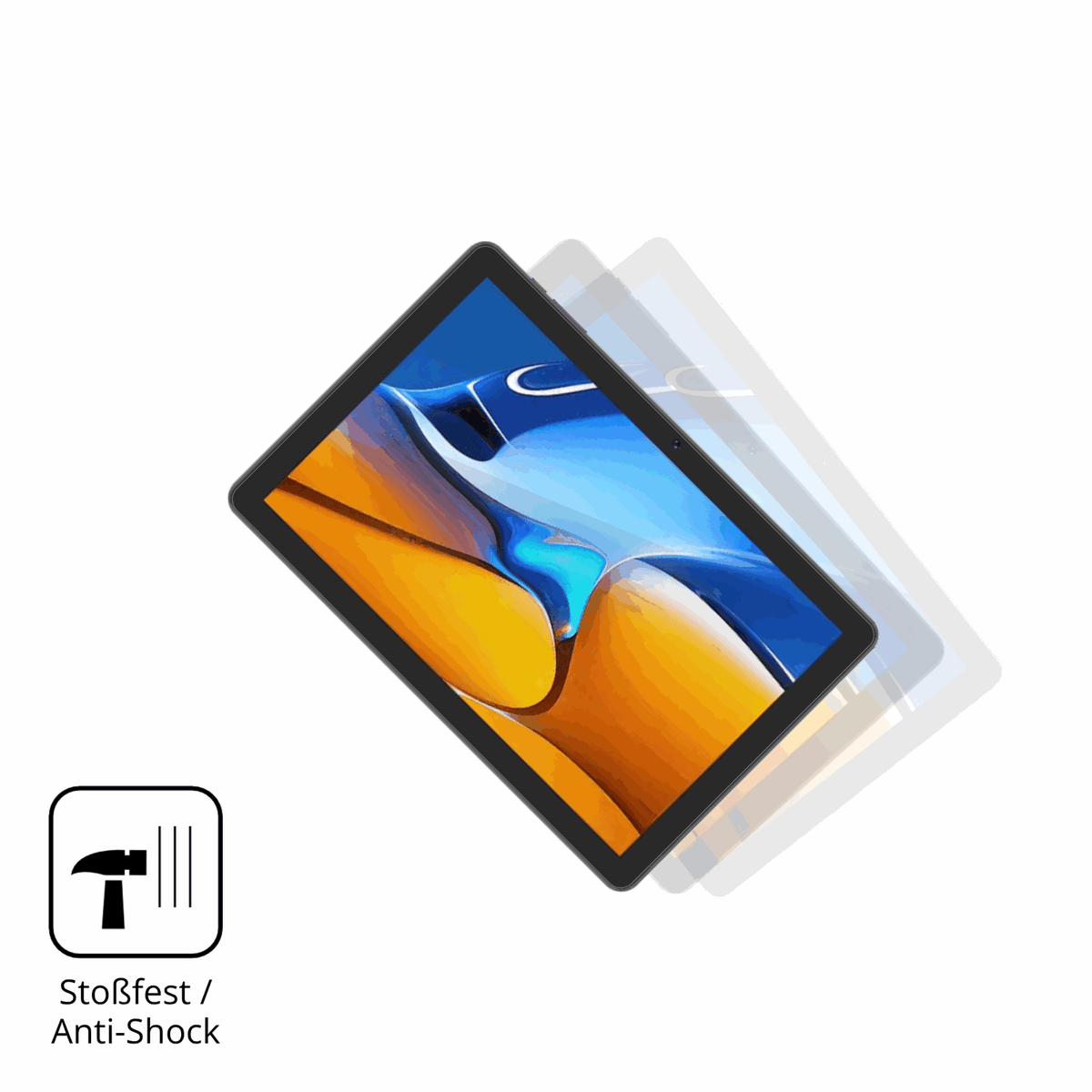 Schutz gegen Kratzer auf dem Digma Z10 Glas durch Schlüssel, Stöße gegen die Tischkante oder Stürze