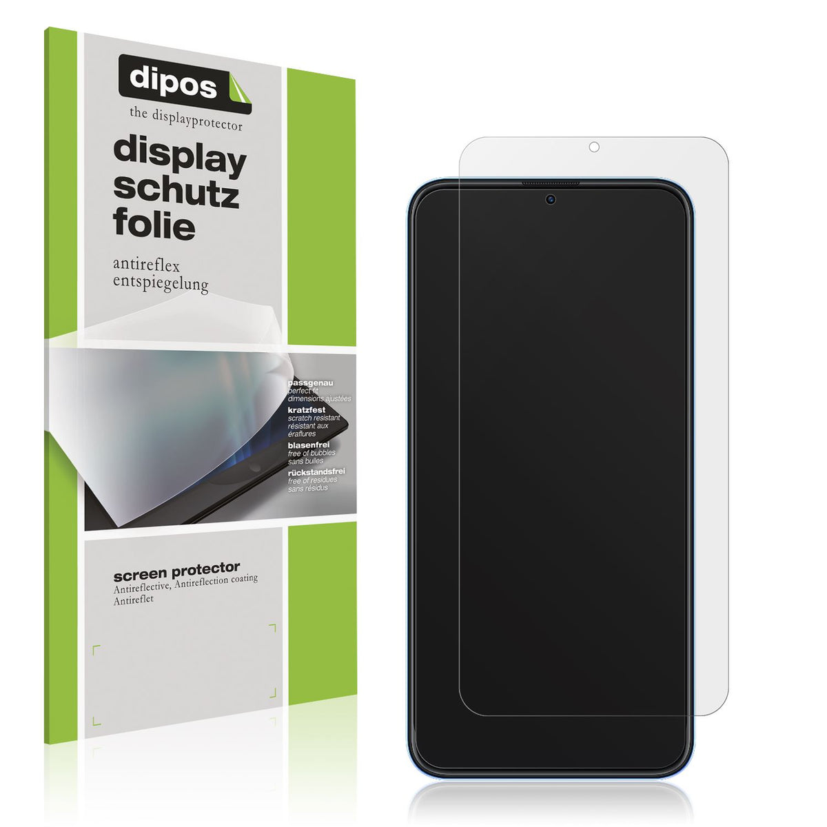 Matte Displayschutzfolie von dipos passend für Coolpad Cool 12A, präziser Zuschnitt und blasenfrei montiert