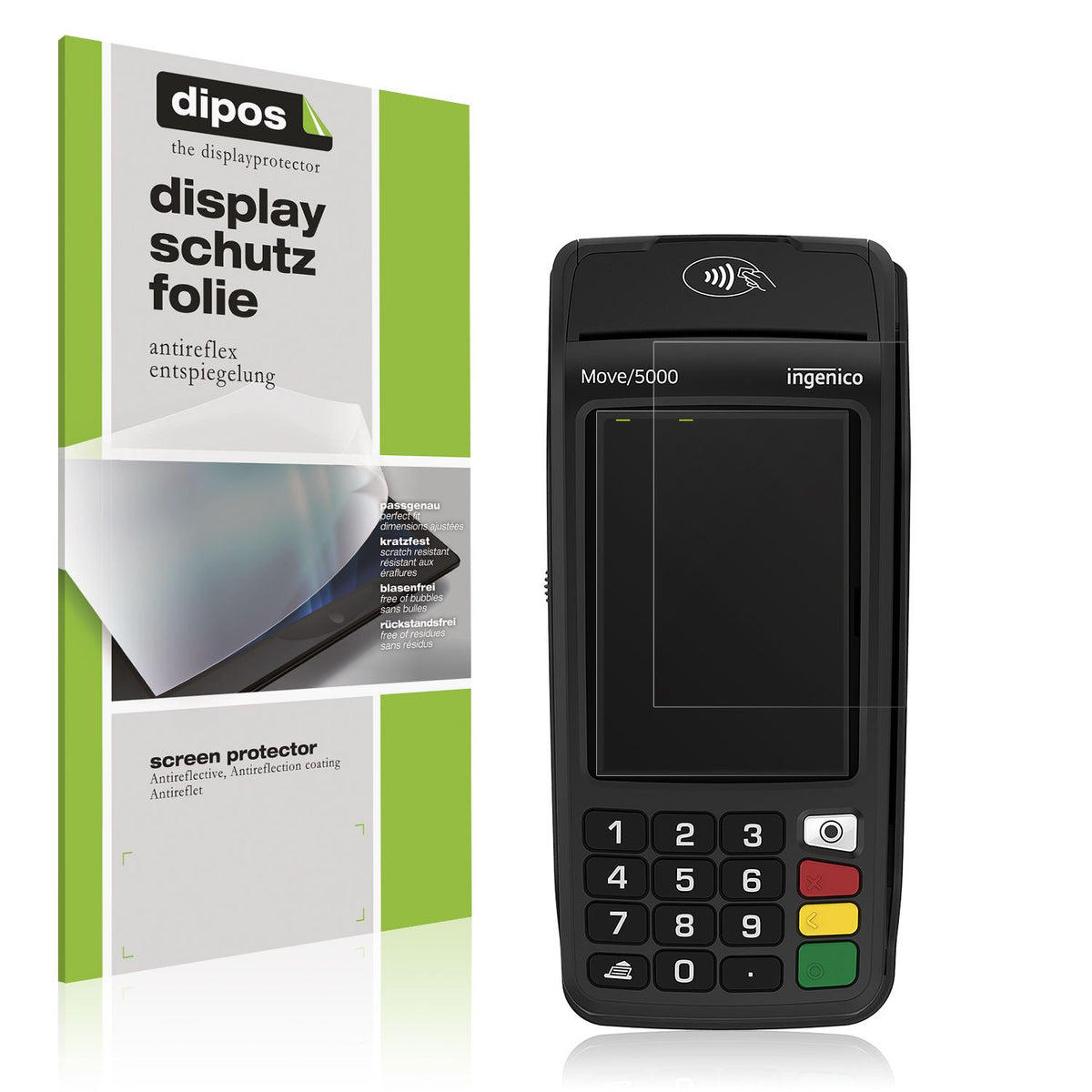 4x Schutzfolie matt für Ingenico Move 5000 Display-Schutzfolie
