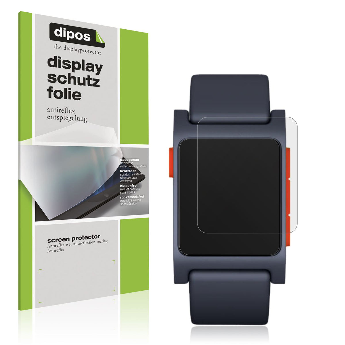 6x Schutzfolie matt für Pebble 2 Display-Schutzfolie