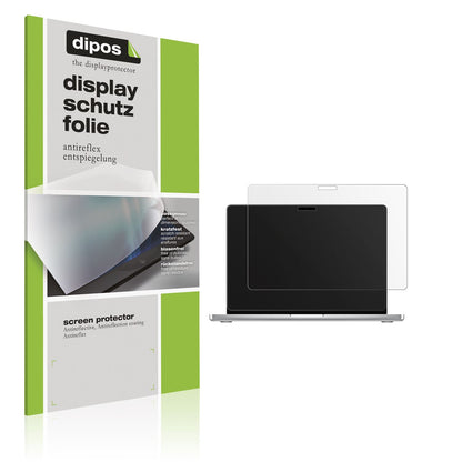 2x Schutzfolie matt für MacBook Pro M4 14 Zoll 2024 Display-Schutzfolie