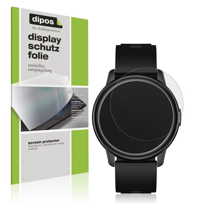 Matte Displayschutzfolie von dipos passend für Cillso 1,3 Zoll Smartwatch, präziser Zuschnitt und blasenfrei montiert
