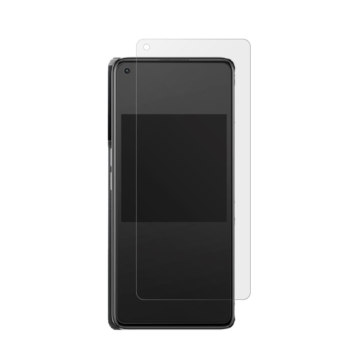 OppoK10 Pro 5G mit aufgebrachter dipos Displayschutzfolie, die lästige Fingerabdrücke minimiert