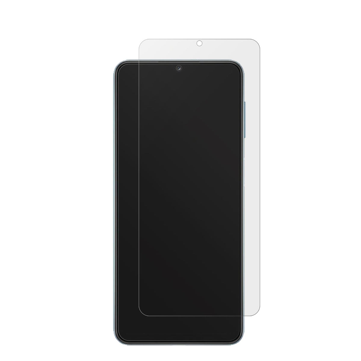 SamsungGalaxy M32 mit aufgebrachter dipos Displayschutzfolie, die lästige Fingerabdrücke minimiert