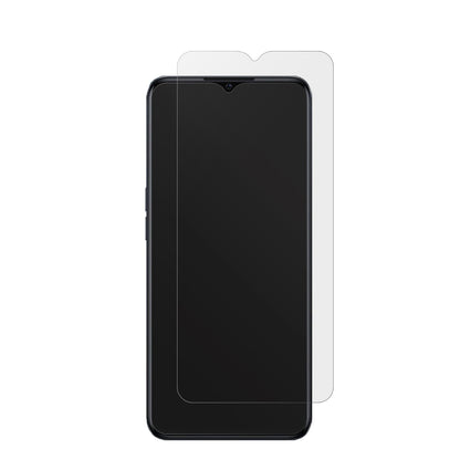 OPPOA77 5G mit aufgebrachter dipos Displayschutzfolie, die lästige Fingerabdrücke minimiert