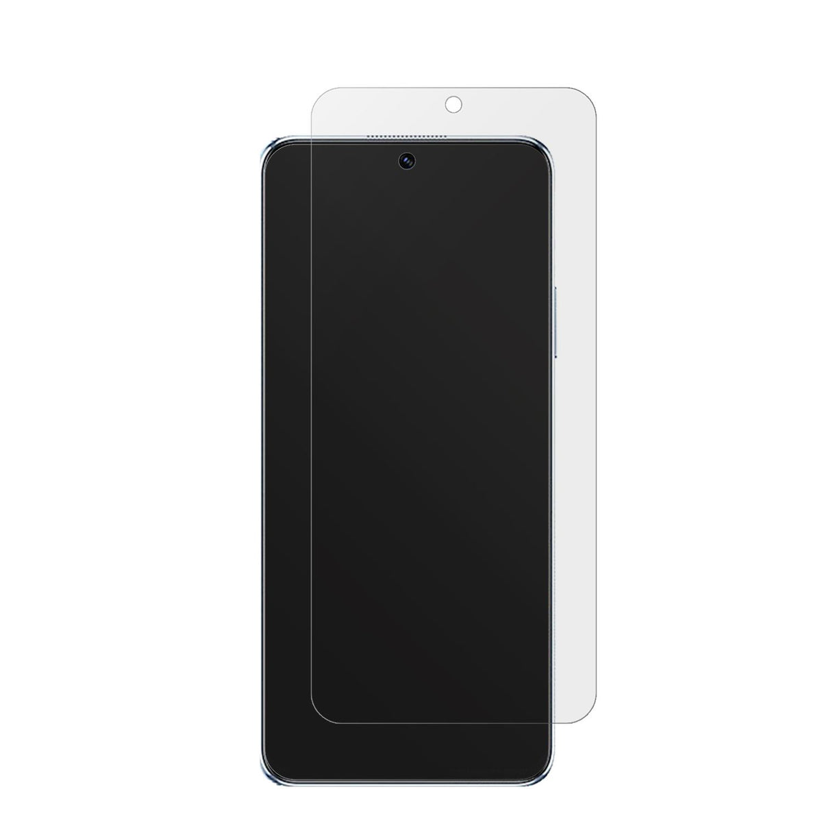 HuaweiNova Y90 mit aufgebrachter dipos Displayschutzfolie, die lästige Fingerabdrücke minimiert