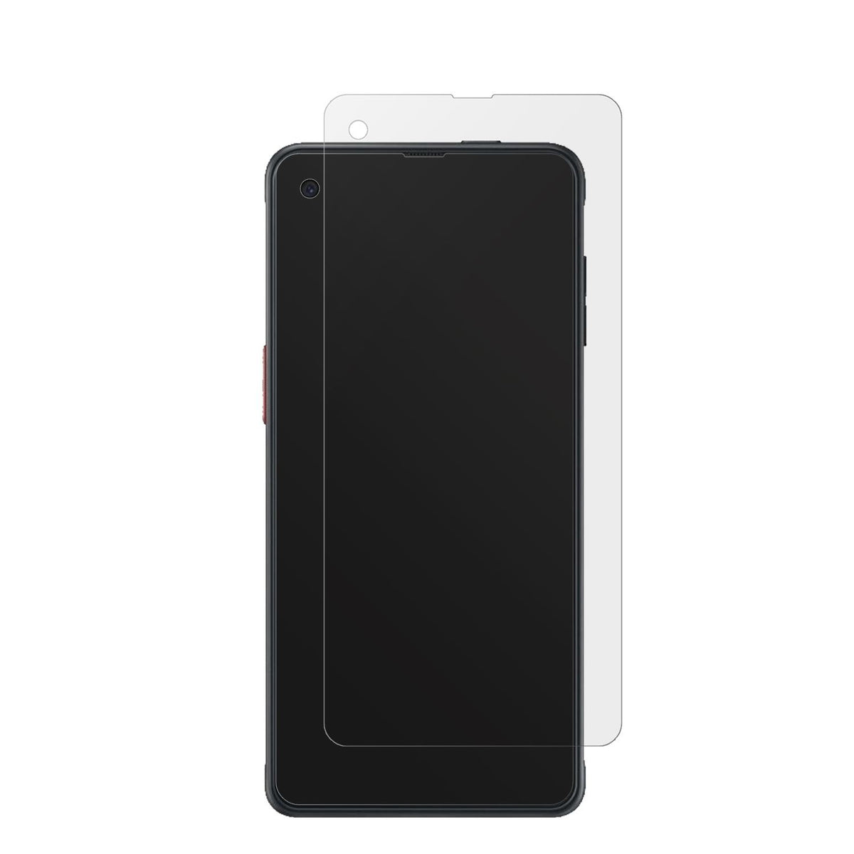 SamsungGalaxy Xcover 6 Pro EE mit aufgebrachter dipos Displayschutzfolie, die lästige Fingerabdrücke minimiert