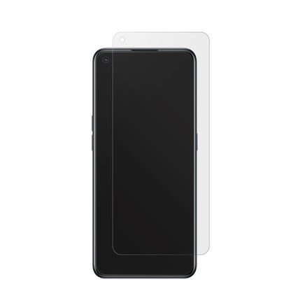 OPPOReno7 4G mit aufgebrachter dipos Displayschutzfolie, die lästige Fingerabdrücke minimiert
