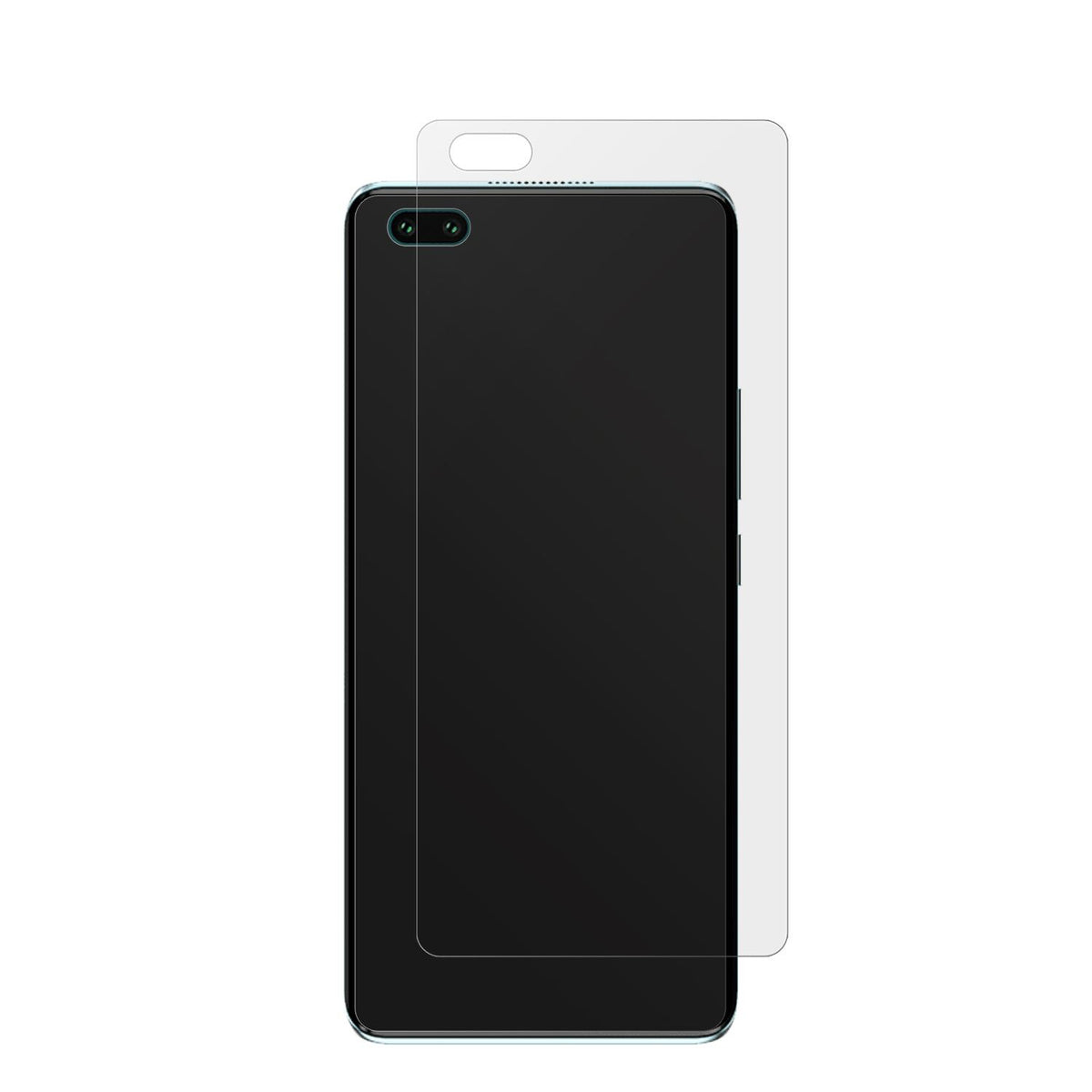 HisenseInfinity H60 5G mit aufgebrachter dipos Displayschutzfolie, die lästige Fingerabdrücke minimiert