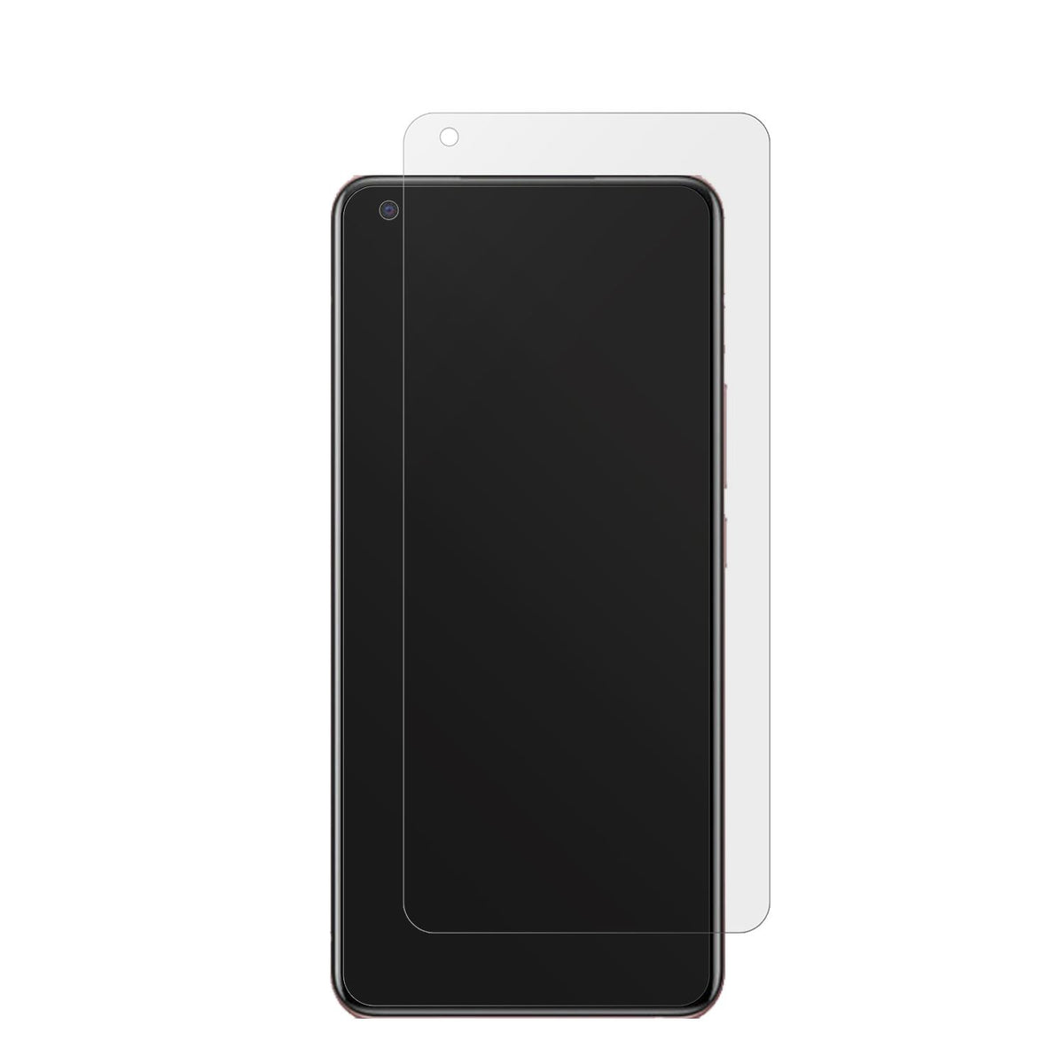 VivoX50 mit aufgebrachter dipos Displayschutzfolie, die lästige Fingerabdrücke minimiert