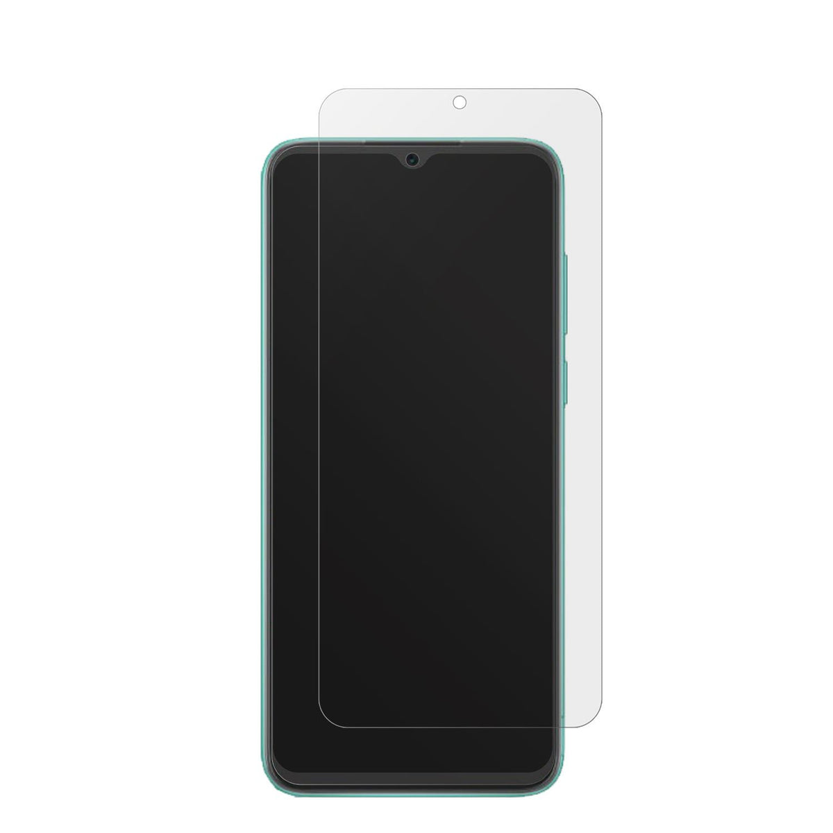 BlackviewA55 Pro mit aufgebrachter dipos Displayschutzfolie, die lästige Fingerabdrücke minimiert