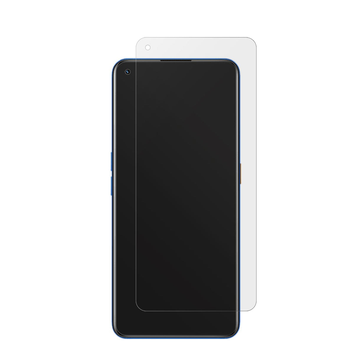 RealmeGT NEO 3T mit aufgebrachter dipos Displayschutzfolie, die lästige Fingerabdrücke minimiert
