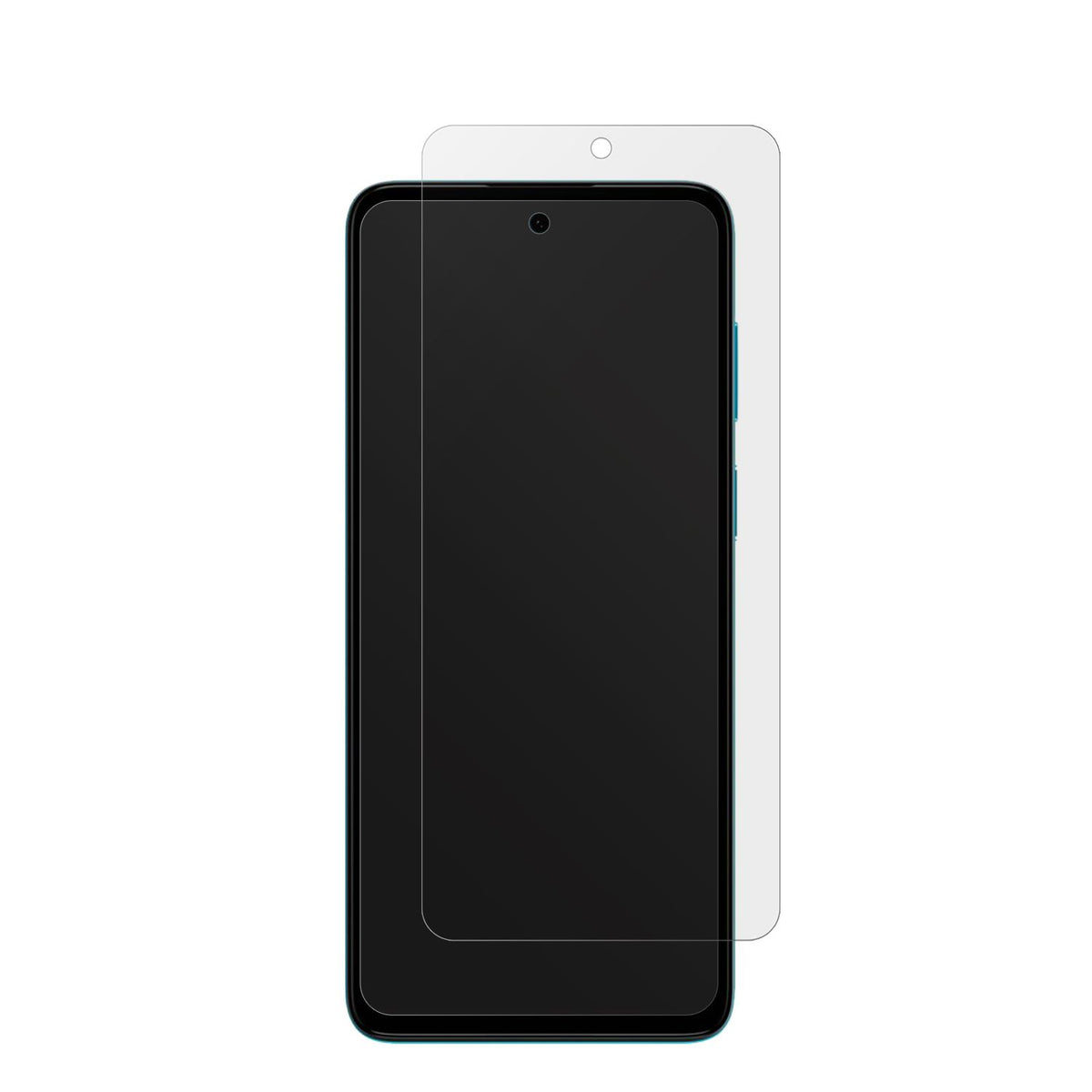 MotorolaMoto G22 mit aufgebrachter dipos Displayschutzfolie, die lästige Fingerabdrücke minimiert