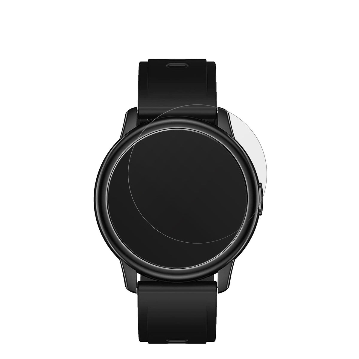 Cillso1,3 Zoll Smartwatch mit aufgebrachter dipos Displayschutzfolie, die lästige Fingerabdrücke minimiert