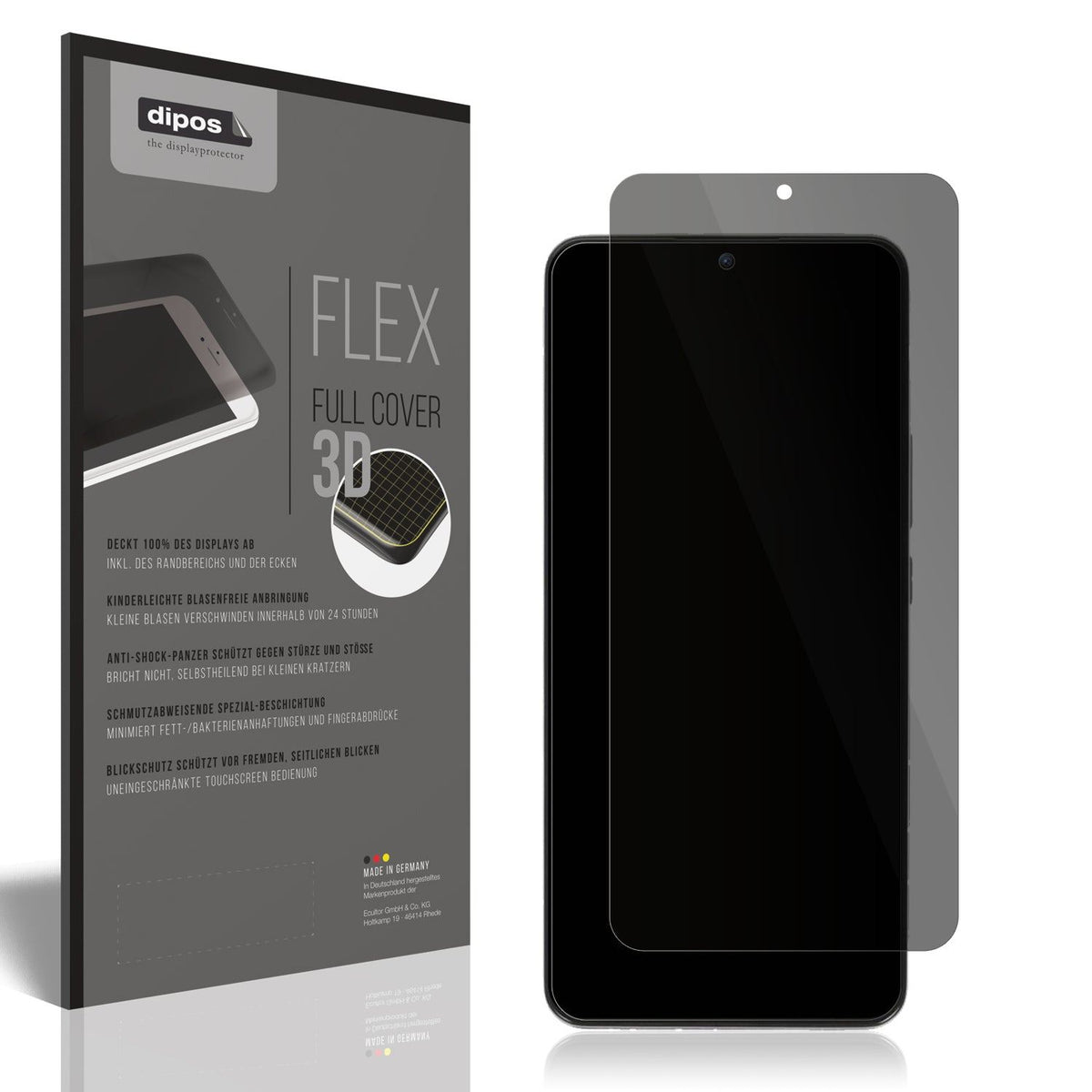 Full Cover Privacy Blickschutzfolie für Xiaomi 12T Pro