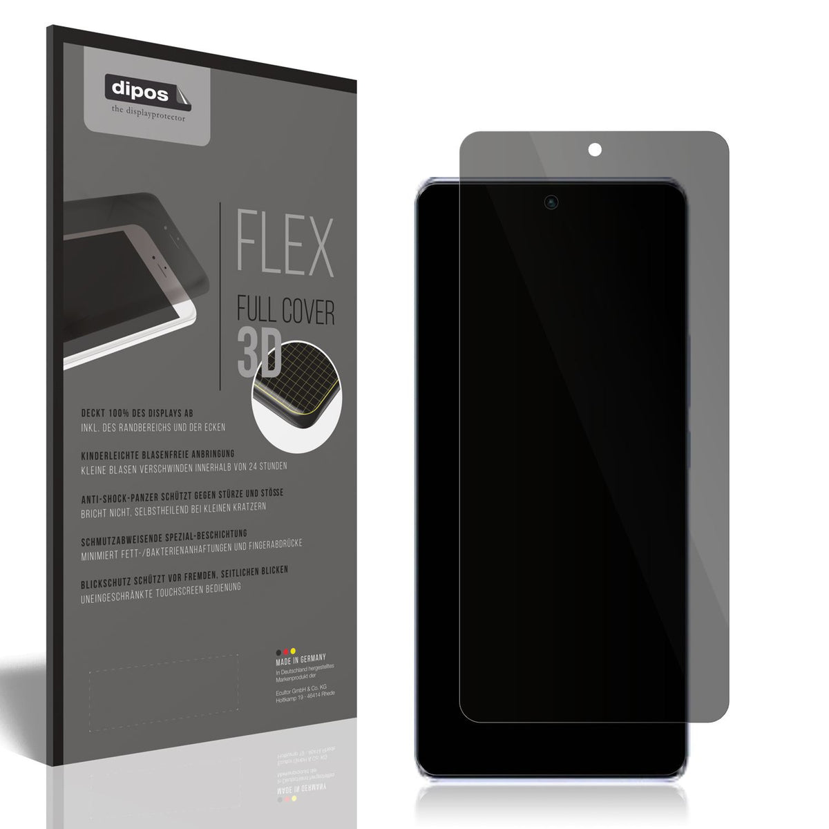 Full Cover Privacy Blickschutzfolie für Infinix Zero 30 4G