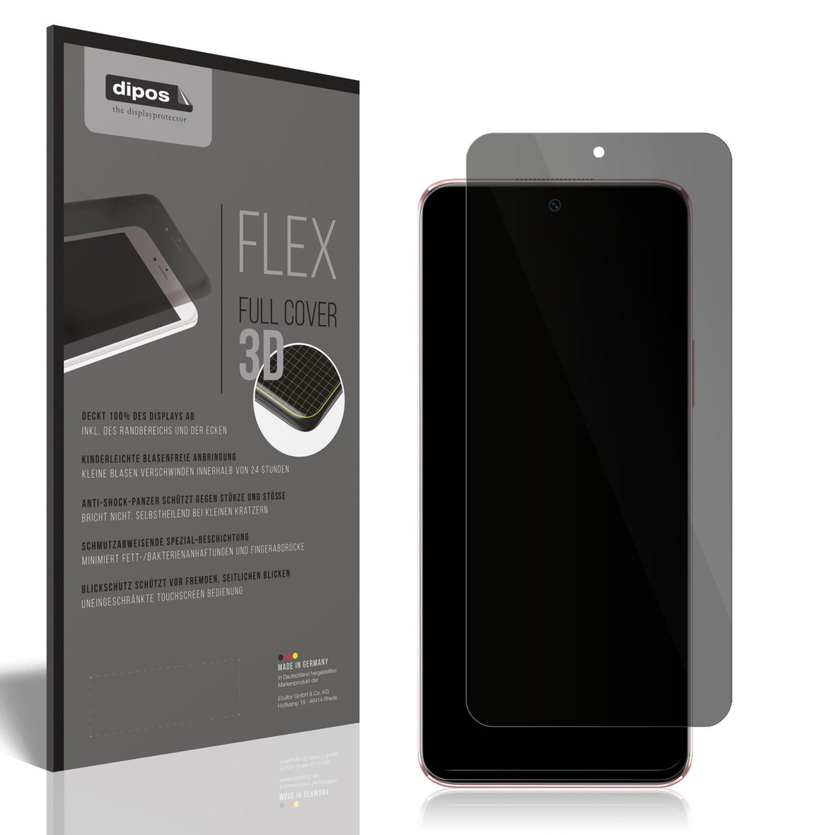 Full Cover Privacy Blickschutzfolie für Wiko T50