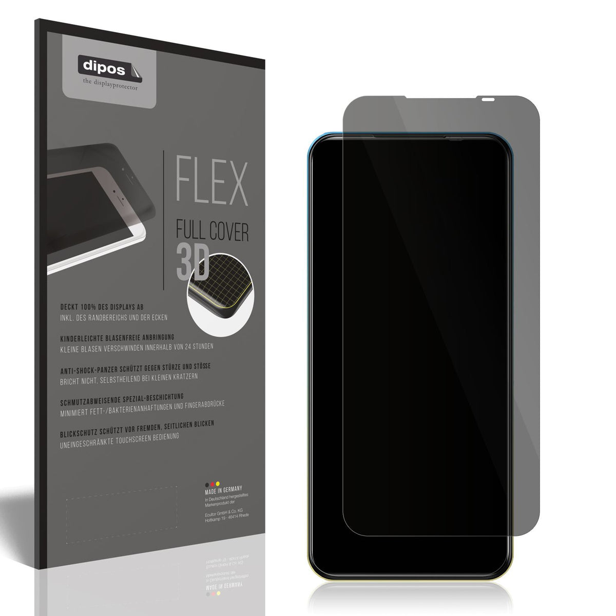 Full Cover Privacy Blickschutzfolie für Mobicel X9