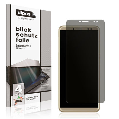 Blickschutzfolie von dipos passend für WALTON Primo S6 infinity, präziser Zuschnitt und blasenfrei montiert