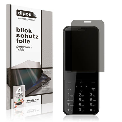 Blickschutzfolie von dipos passend für I Kall A4, präziser Zuschnitt und blasenfrei montiert