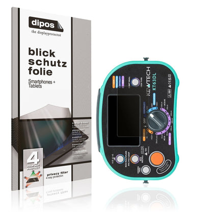 Blickschutzfolie für Kewtech KT63DL matt Schutzfolie Privacy