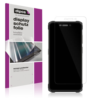 Klare Displayschutzfolie von dipos passend für Ulefone Armor X10, präziser Zuschnitt und blasenfrei montiert