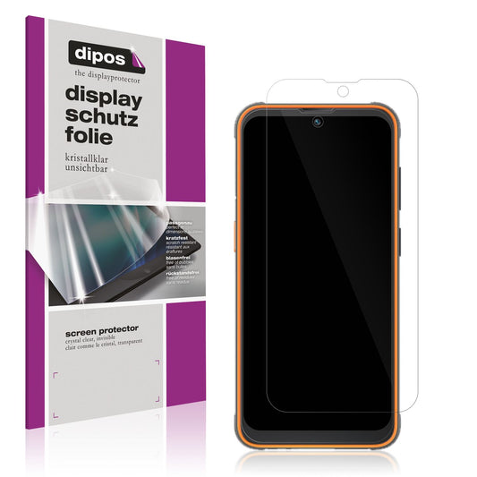 Klare Displayschutzfolie von dipos passend für Blackview BV5200 Pro, präziser Zuschnitt und blasenfrei montiert