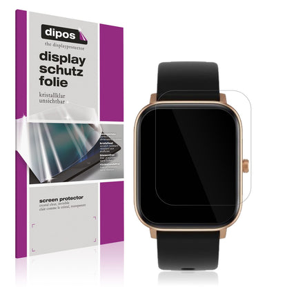 Klare Displayschutzfolie von dipos passend für Noise ColorFit Icon 2, präziser Zuschnitt und blasenfrei montiert