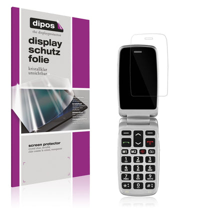 4x Schutzfolie klar für Doro Primo 360014 Display-Schutzfolie