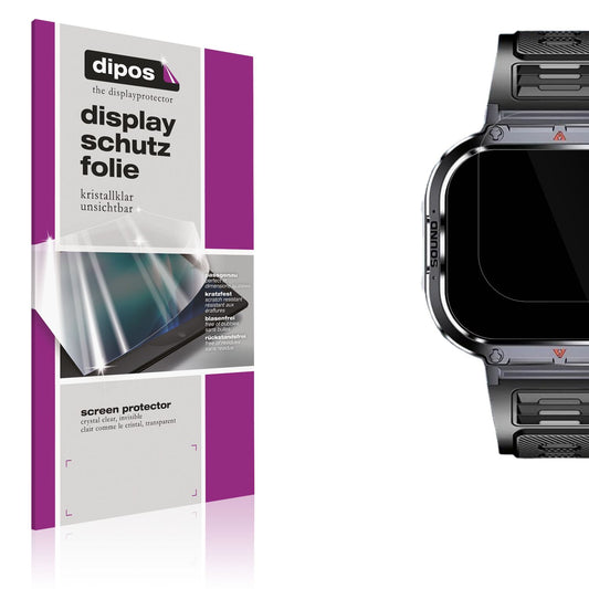 6x Schutzfolie klar für Shepatio 71800b Smartwatch Display-Schutzfolie