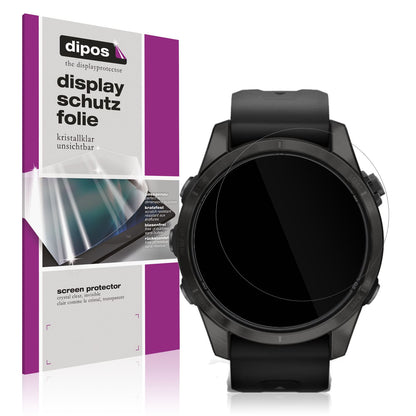 6x Schutzfolie klar für Garmin Fenix 7s Pro 51mm Display-Schutzfolie